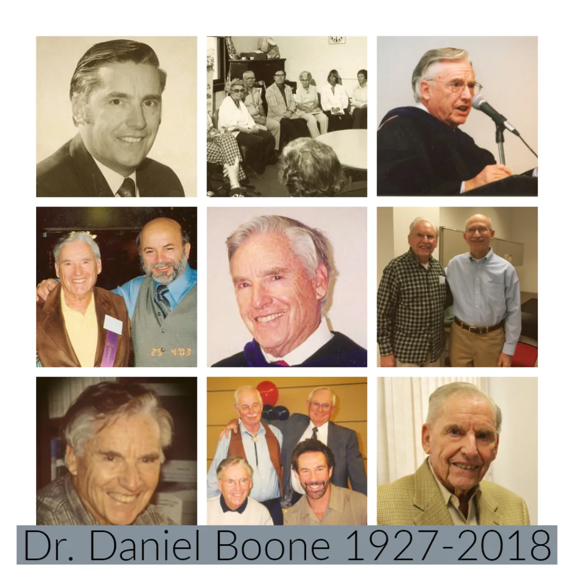 picture collage of Dr. Daniel Boone picture collage of Dr. Daniel Boone