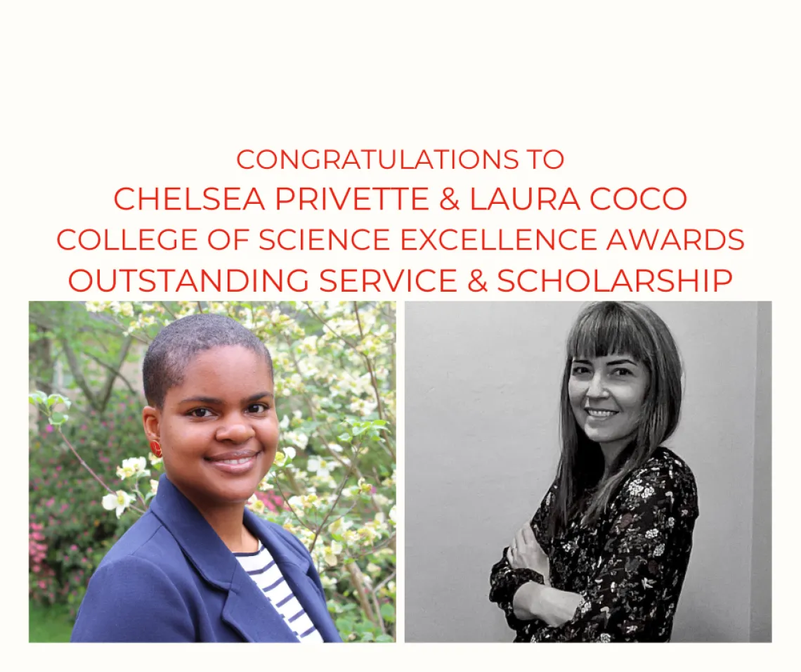 Congratulations to Chelsea Privette and Laura Coco Congratulations to Chelsea Privette and Laura Coco