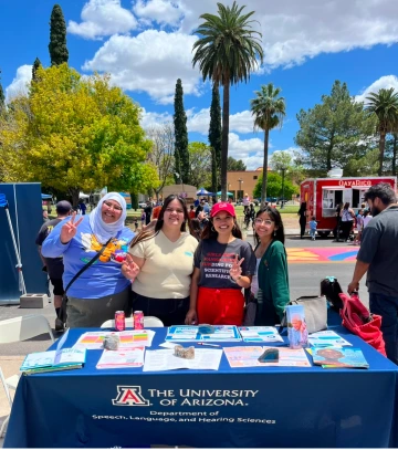 UA SLHS Tabling event group photo
