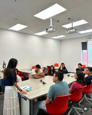 BABEL Photo of students around a table